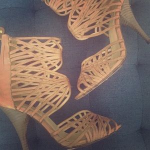 Tracy Reese Leather Gladiator Sandals Heels! 36.5!